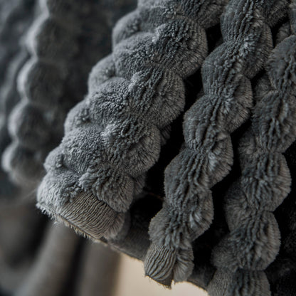 Thick Plush Non-Slip Sofa Throw Cover, Warm Soft Faux Fur Couch Protector for Winter