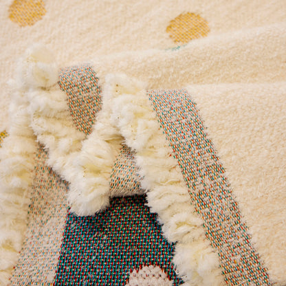 Decorative Plush Textured Woven Sofa Cover Throw, Cozy Soft Couch Protector Blanket