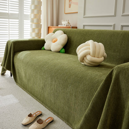 Herringbone Oversized Chenille Couch Throw Cover Sofa Slipcovers Couch Covers for Sectional Couches