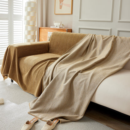 Herringbone Oversized Chenille Couch Throw Cover Sofa Slipcovers Couch Covers for Sectional Couches