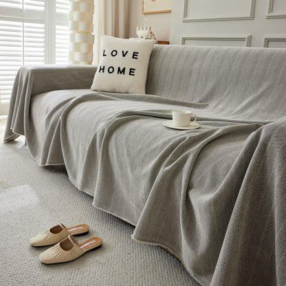 Herringbone Oversized Chenille Couch Throw Cover Sofa Slipcovers Couch Covers for Sectional Couches