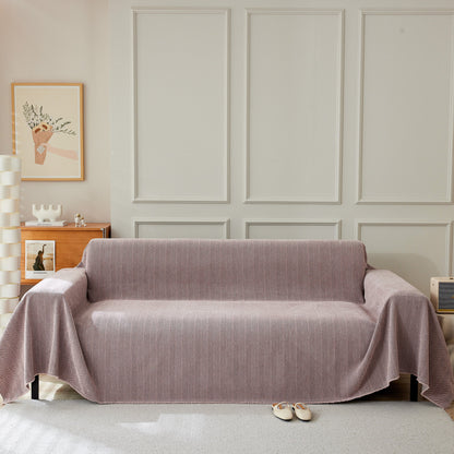 Herringbone Oversized Chenille Couch Throw Cover Sofa Slipcovers Couch Covers for Sectional Couches