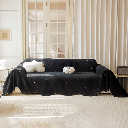 Soft Jacquard Sofa Cover for Dogs, Boho Chenille Sofa Slipcover for Pets Washable