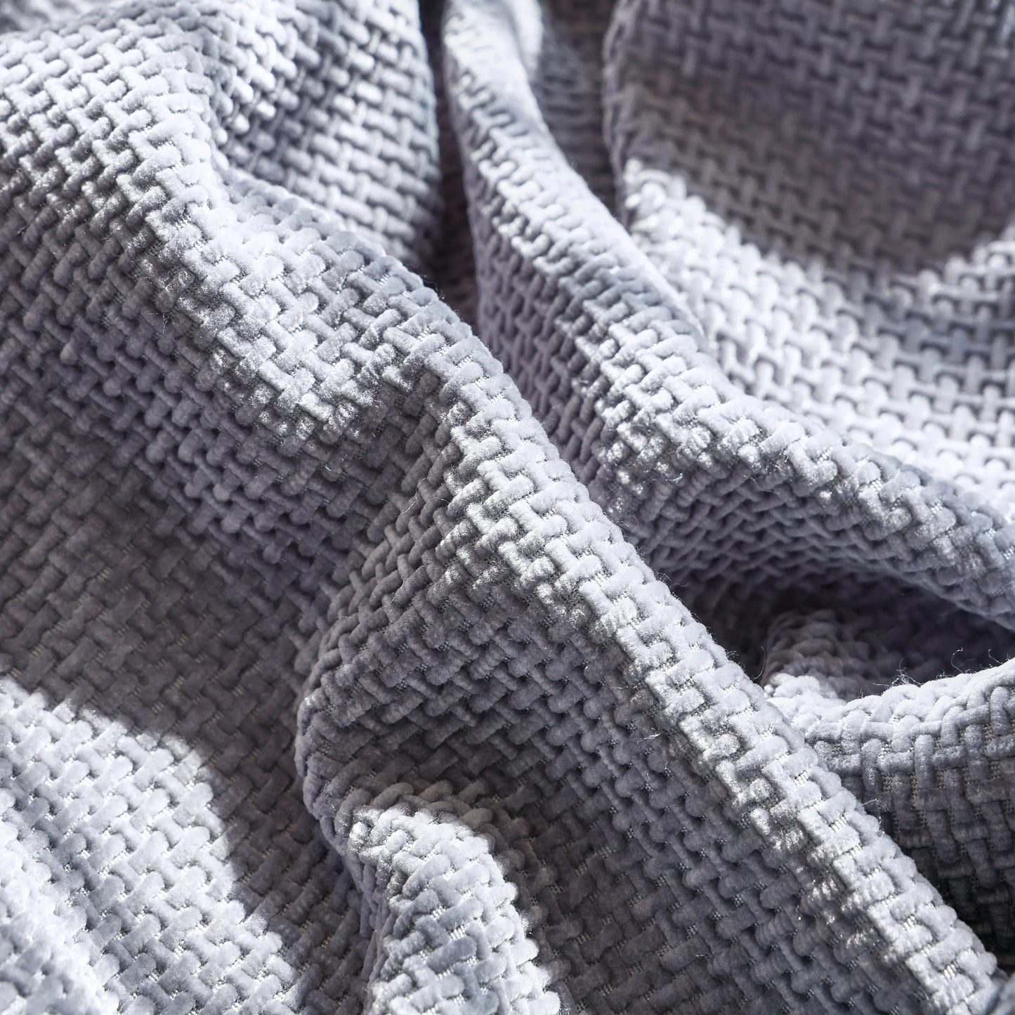 Chenille Thickened Solid Couch Blanket Throws, Reversible Couch Covers for Sectional Couches