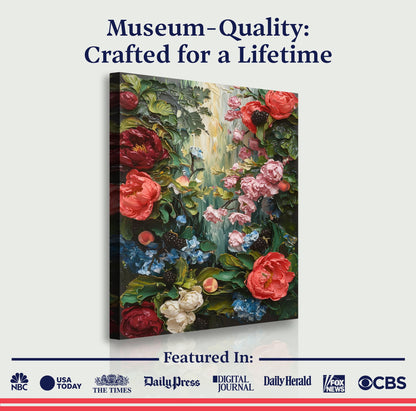 Garden Floral Impasto Wall Art