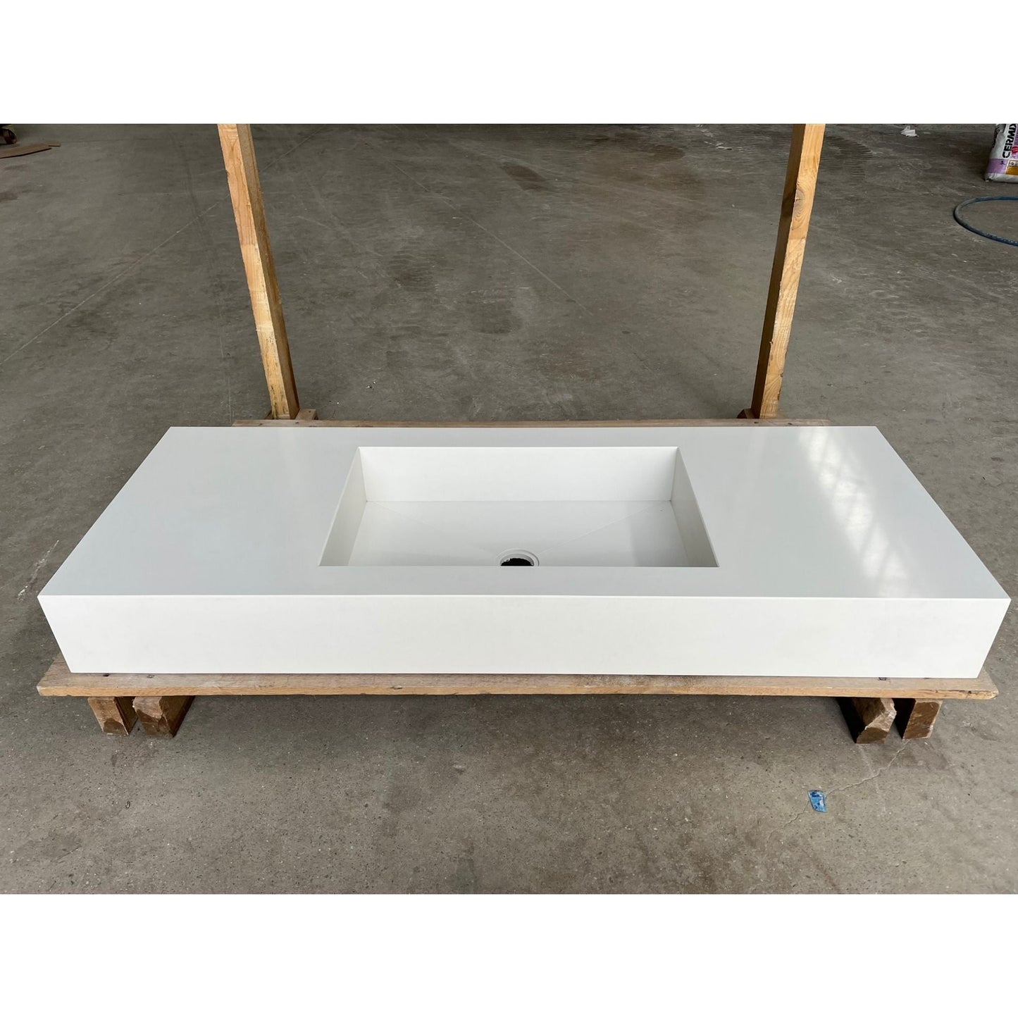 CUSTOM PURE WHITE QUARTZ SINK (QU-056)