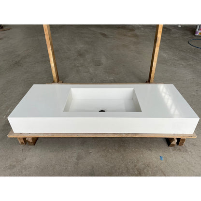 CUSTOM PURE WHITE QUARTZ SINK (QU-056)