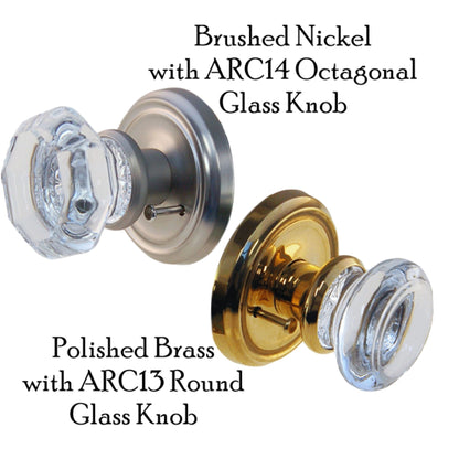 Doorknob Rosette with Beveled Detailing