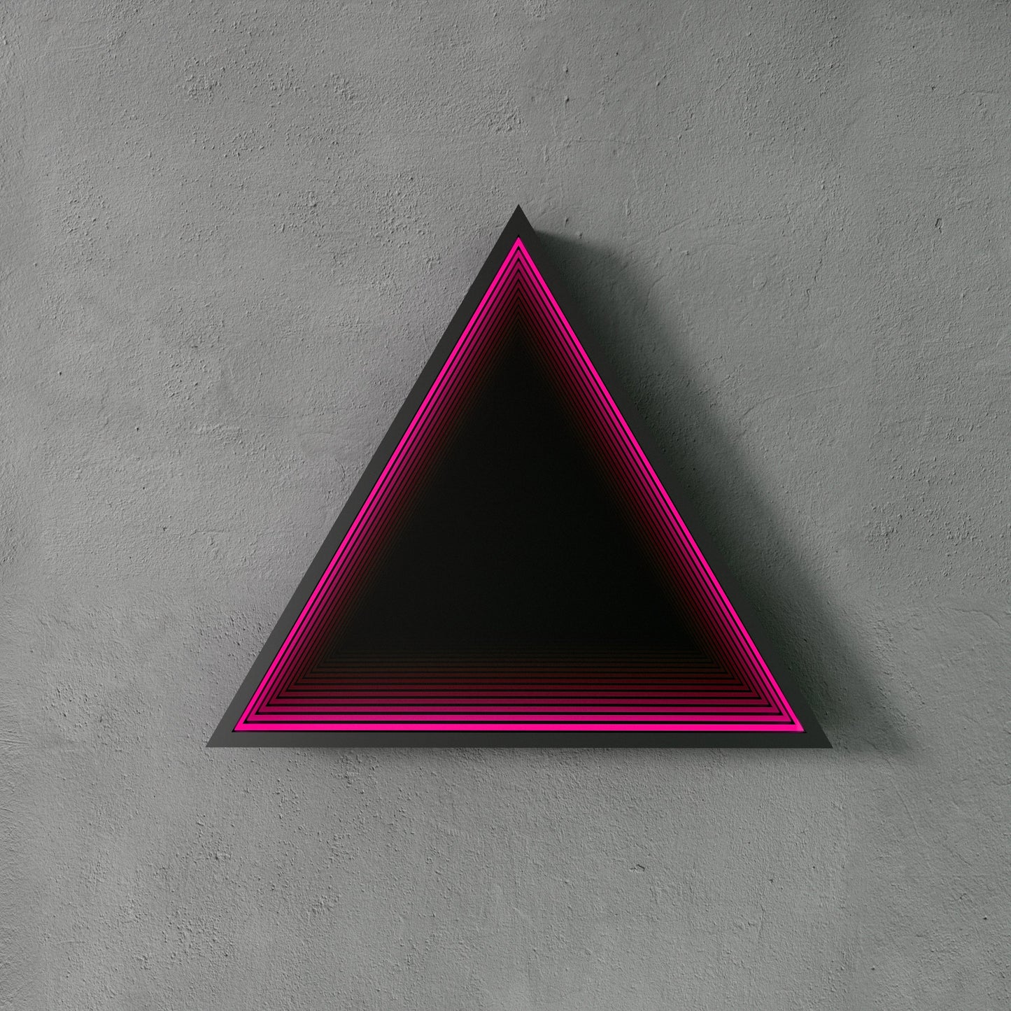 3D Triangle Mirror Light