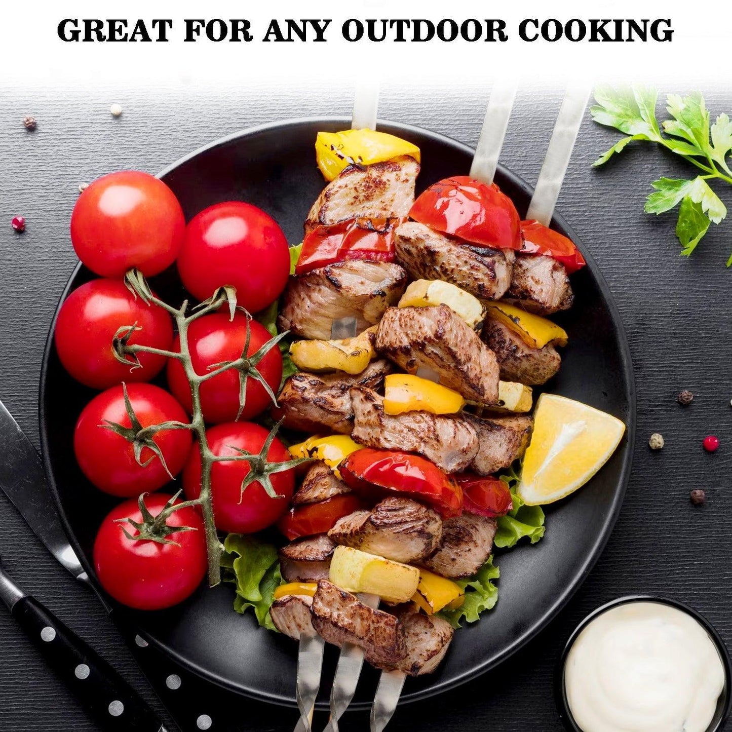 6 in 1 Skewers Set - Premium Skewer Kit for Outdoor Grilling