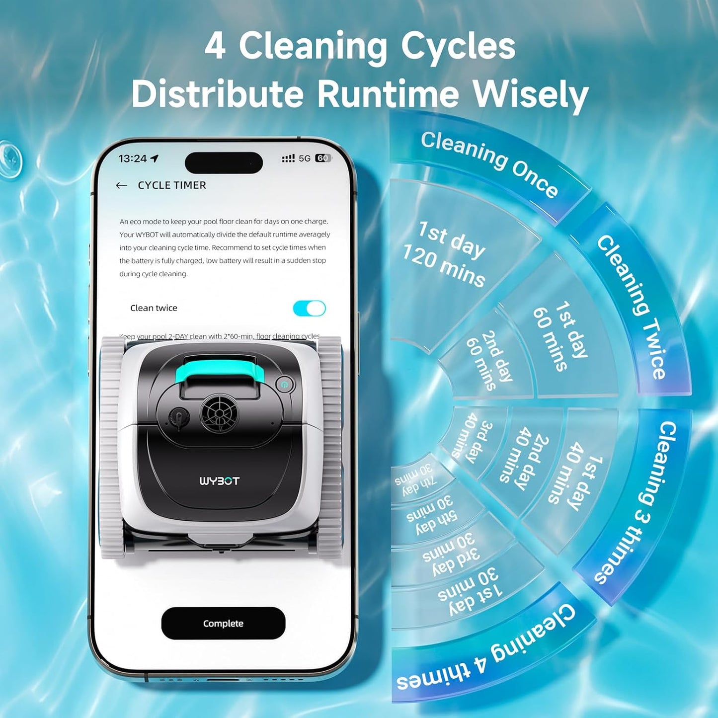 (2026 Upgrade) C1 Cordless Robotic Pool Cleaner