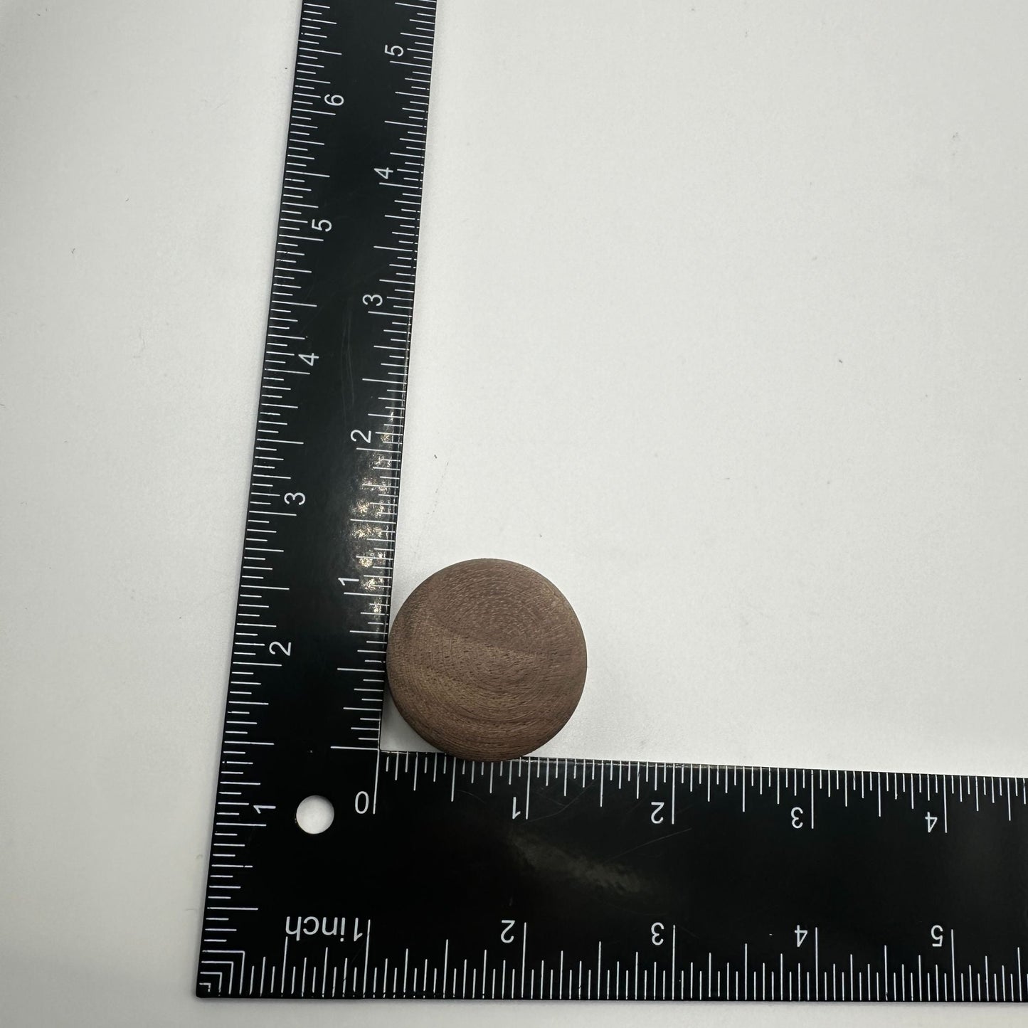 Wood Knob, Round with Wide Base