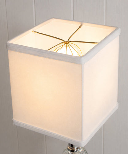 6"W x 7"H Rectangular Drum Lampshade White