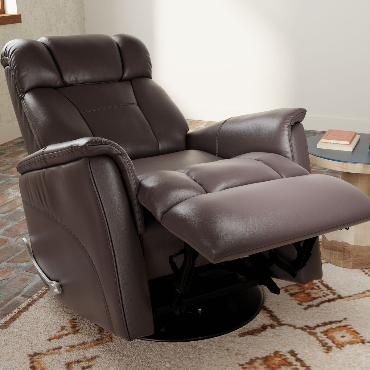 Bentley - Swivel Glider Recliner With Manual Adjustable Headrest & Footrest