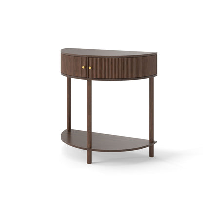 Demi Lune - Console Table With 2 Storage Drawers