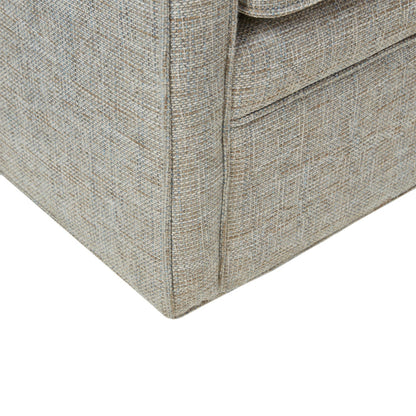 Wide Seat Arm Chair With 360 Degree Rotation