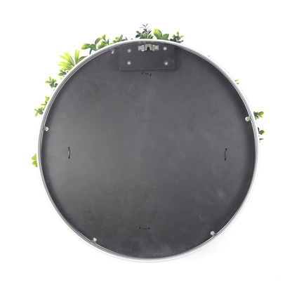 Artificial Green Wall Disc 20in – White Frame – UV Resistant – Commercial Grade
