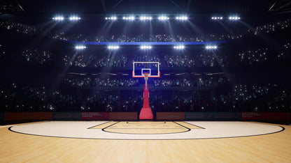 Basketball Court Stadium Wallpaper Mural. #7013