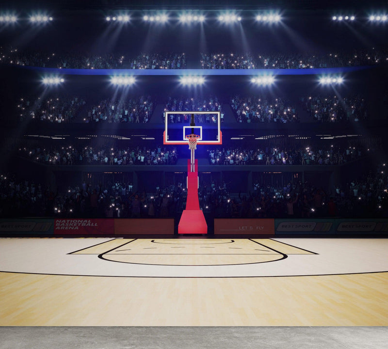 Basketball Court Stadium Wallpaper Mural. #7013