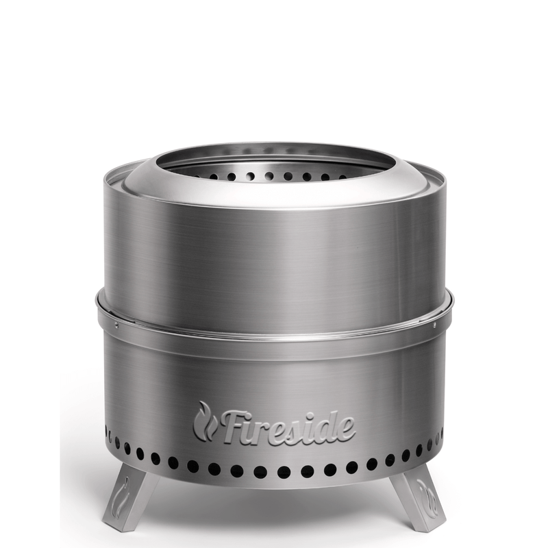 Pluto R19-SS Smokeless Outdoor Fire Pit -  Stainless Steel