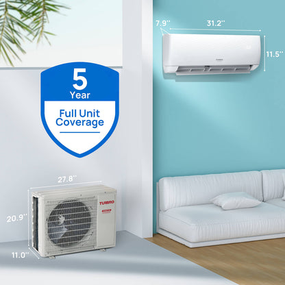Finnmark 9,000 BTU Single Zone Mini Split AC (R32)