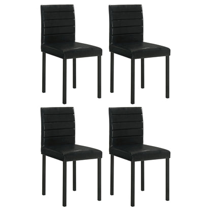 Garza Upholstered Dining Side Chair Black (Set of 4)