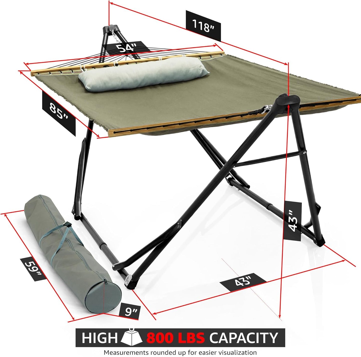 Tranquillo Unity Canvas Hammock Stand for Ultimate Relaxation