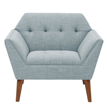 Modern Lounge Chair With Button Tufting