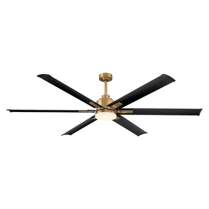 72" Bankston 6-Blade Led Ceiling Fan with Remote Light Kit Included