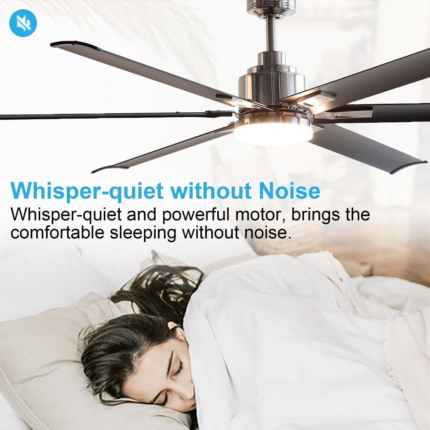 72" Bankston 6-Blade Led Ceiling Fan With Remote Light Kit Included