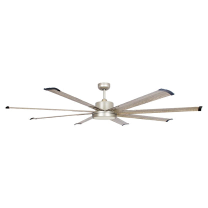72" Bankston Integrated Led Indoor Nickel Standard Ceiling Fan with Remote Control And Light Kit Included