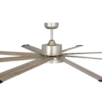 72" Bankston Integrated Led Indoor Nickel Standard Ceiling Fan with Remote Control And Light Kit Included