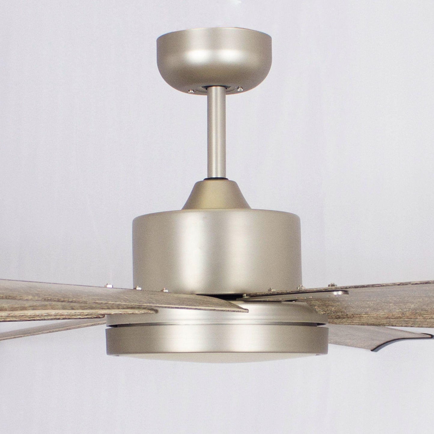 72" Bankston Integrated Led Indoor Nickel Standard Ceiling Fan With Remote Control And Light Kit Included