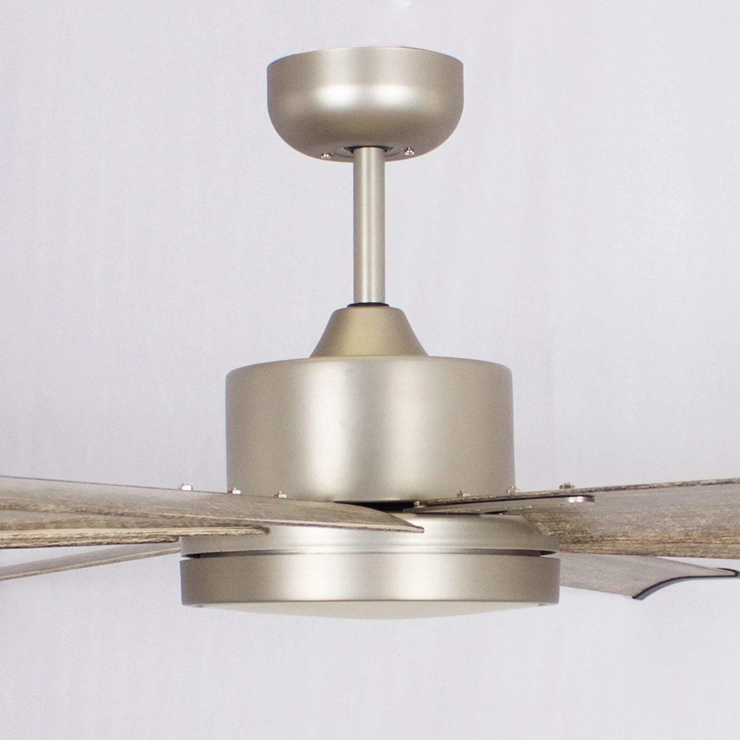 72" Bankston Integrated Led Indoor Nickel Standard Ceiling Fan with Remote Control And Light Kit Included