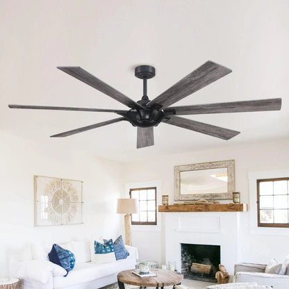 72 Modern Rustic Ceiling Fan 7-Blades