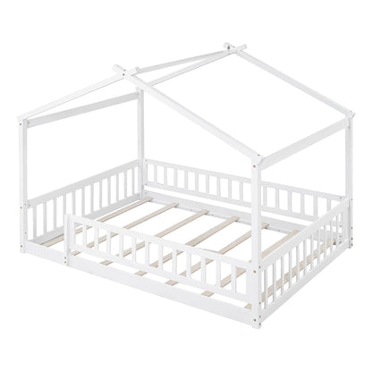 Bed House Bed Frame With Fence