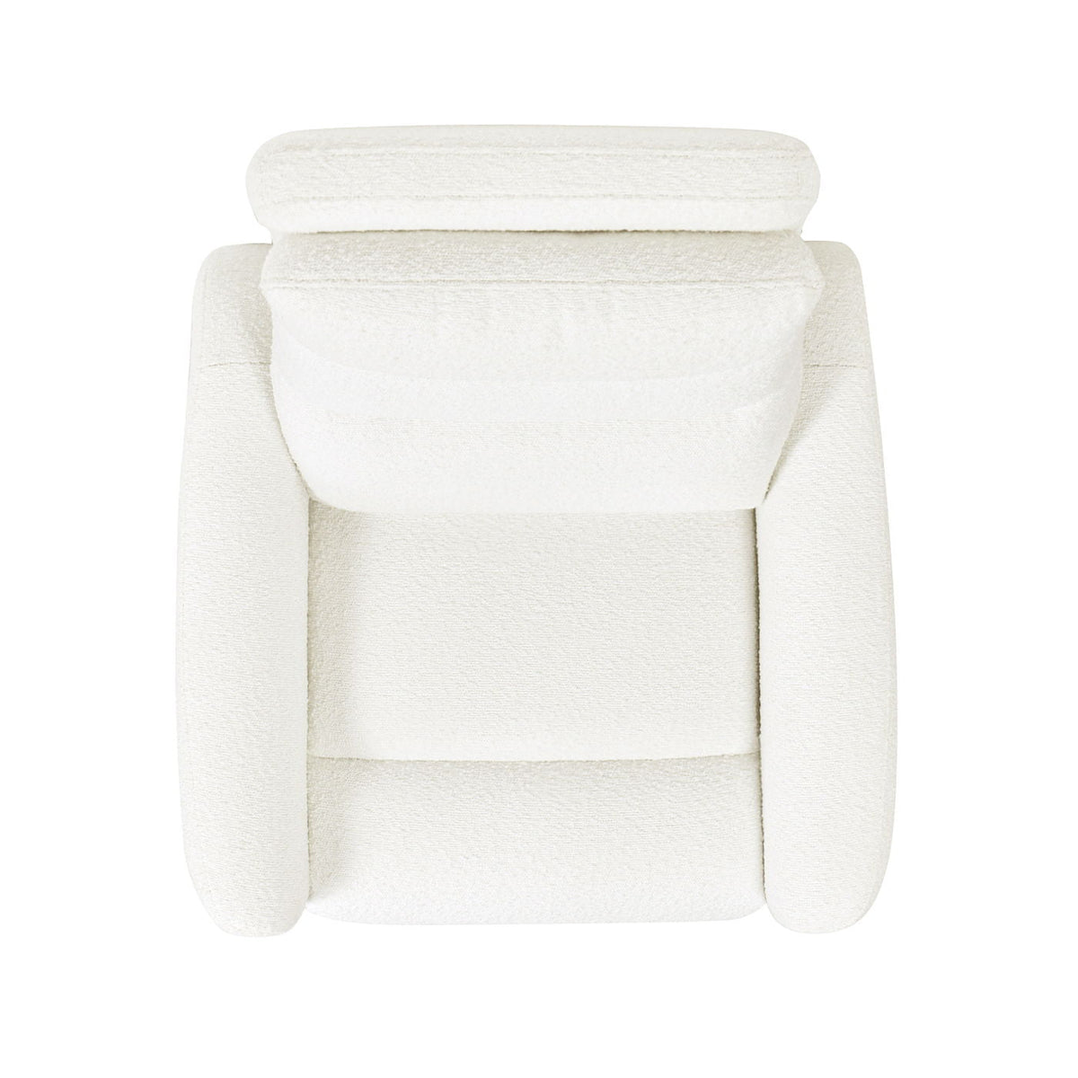Bloomy - High Back Power Recliner Motion Chair - Chiffon White