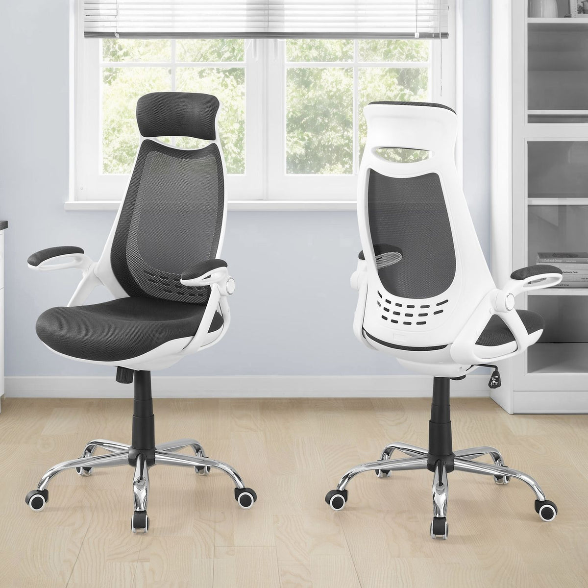 Office Chair, Adjustable Height, Swivel, Ergonomic, Armrests, Contemporary & Modern