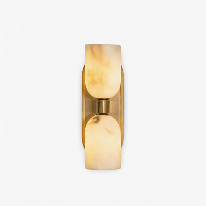 Solenne Alabaster Twin Beam Wall Sconce