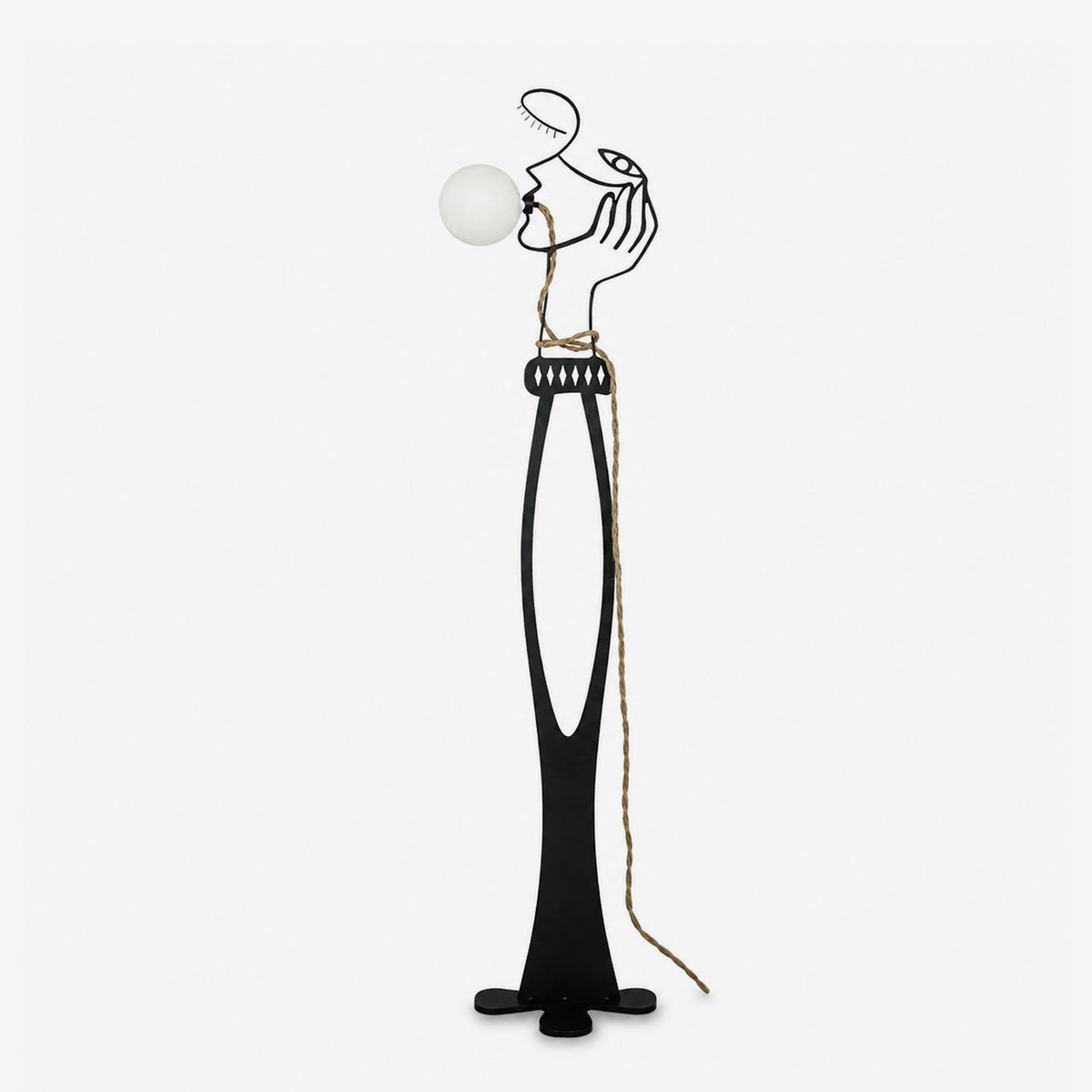 Aveline Muse Sculptural Globe Floor Lamp