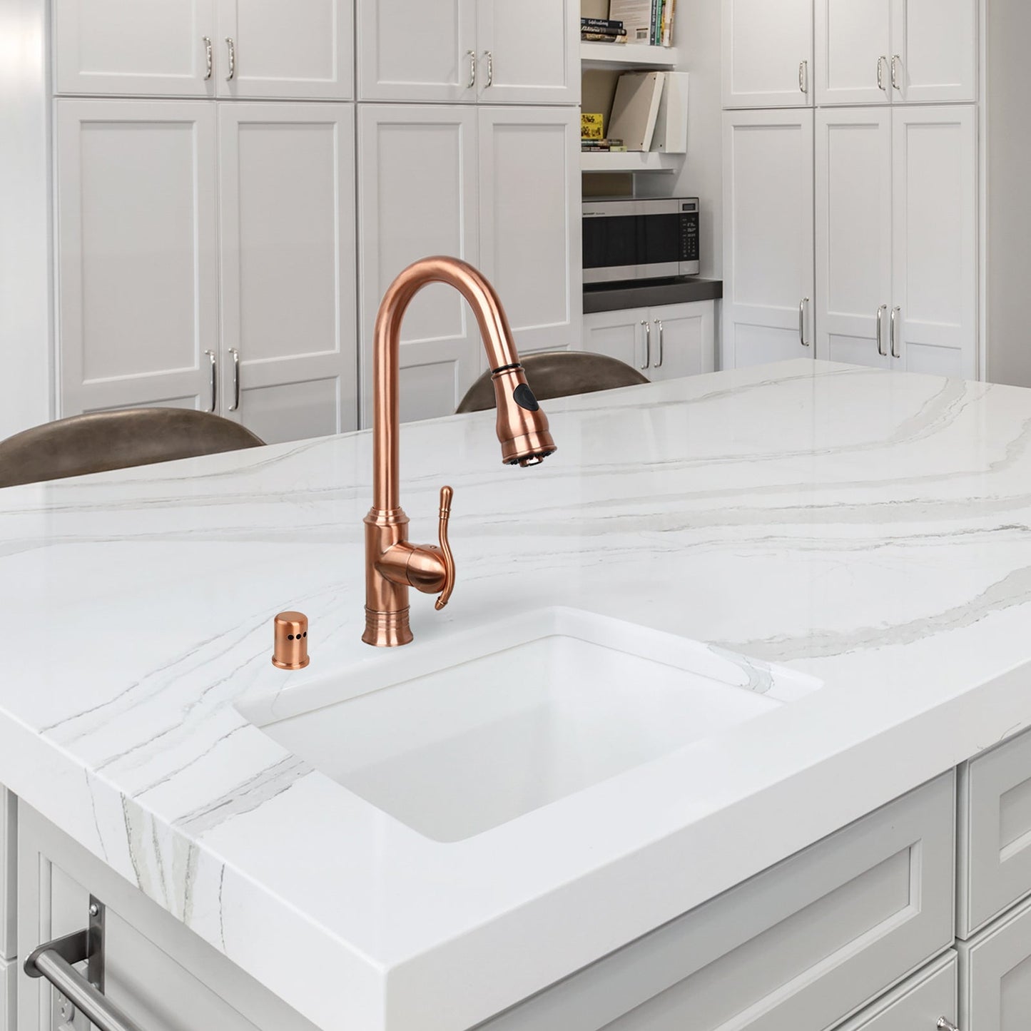 Copper Kitchen Dishwasher Air Gap Cap - AK79105C