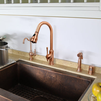 Copper Kitchen Dishwasher Air Gap Cap - AK79106C