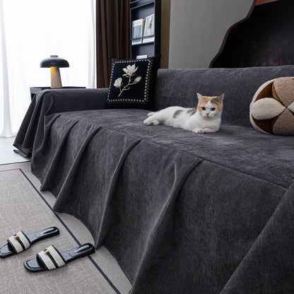 Waterproof Couch Cover Throw, Non Slip Furniture Protector for Leather & Fabric Sofa