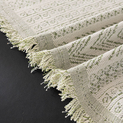 Decorative Slipcover for Pets, Kids, Boho Woven Couch Cover Throw Blanket with Tassel
