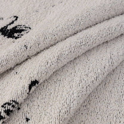 Luxurious Jacquard Couch Cover, Snag-Resistant Pet Friendly Couch Throw with Fringe