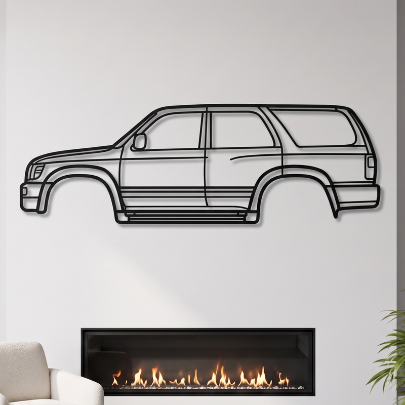 1996 4Runner 3rd Gen (N180) Metal Car Wall Art - MT0257