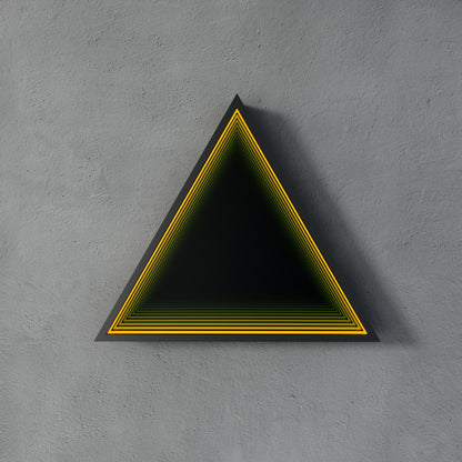 3D Triangle Mirror Light