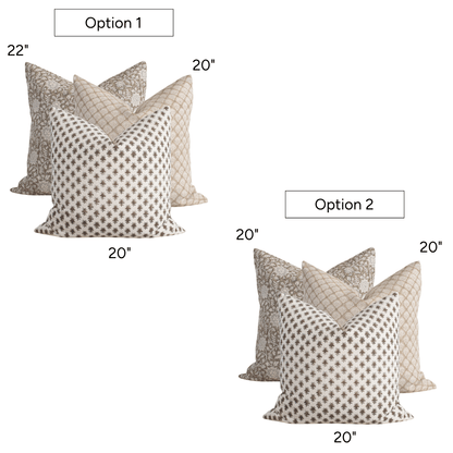 Lexington Pillow Combination | Set of Three Pillow Covers