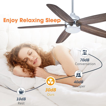 52" Dicken Farmhouse Downrod Mount Reversible Ceiling Fan with Lighting and Remote Control
