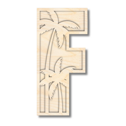 Unfinished Wood Layered Themed Letters | Dinosaur | A-Z | 2 Piece | up to 24"
